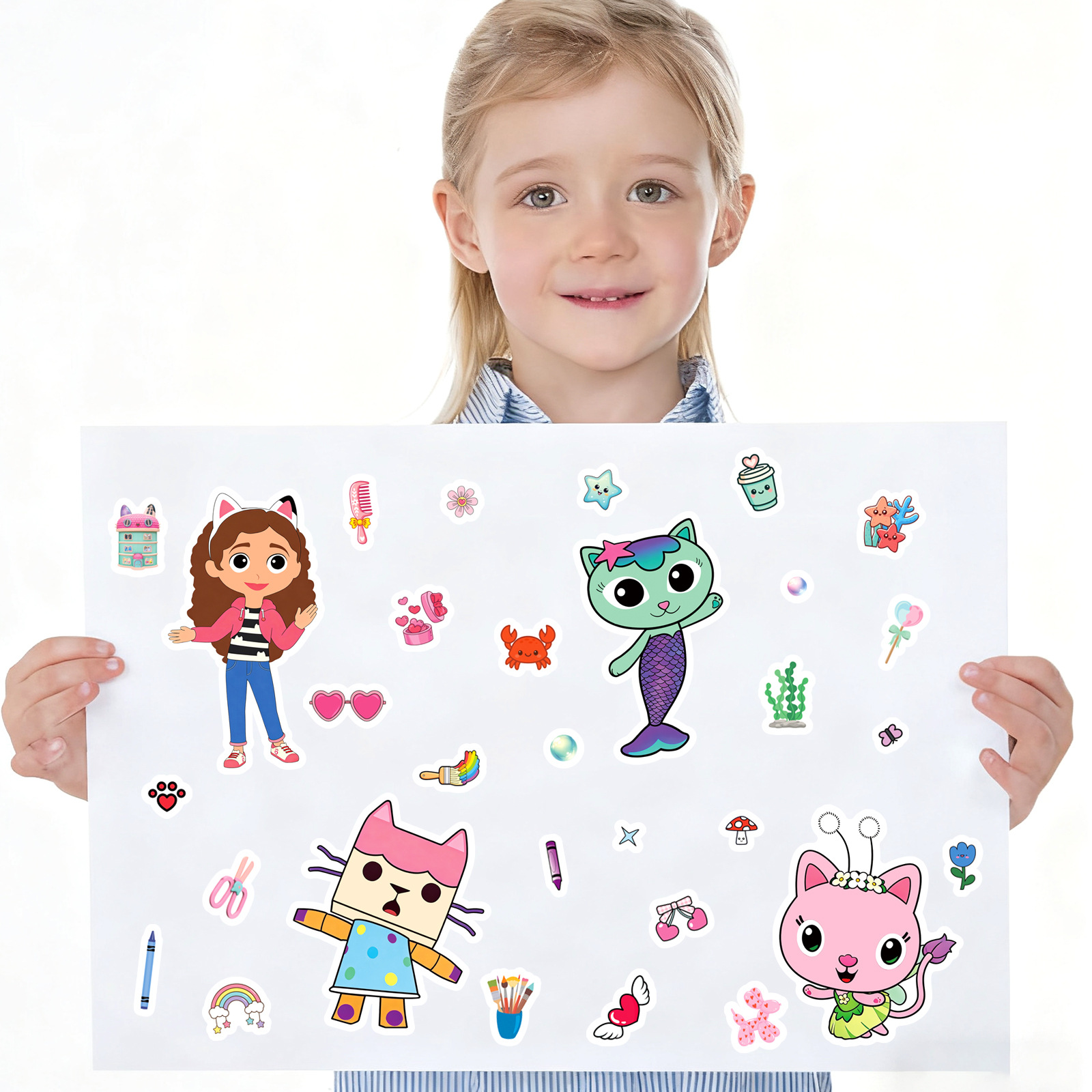 8/16Sheets Gabby's Dollhouse M - đánh giá và giá Game Educational For Kids Free