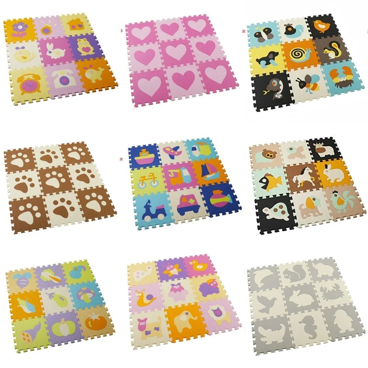 30*30*1cm 9Pcs Set Floor Mat P - đánh giá và giá Kids Education Rug