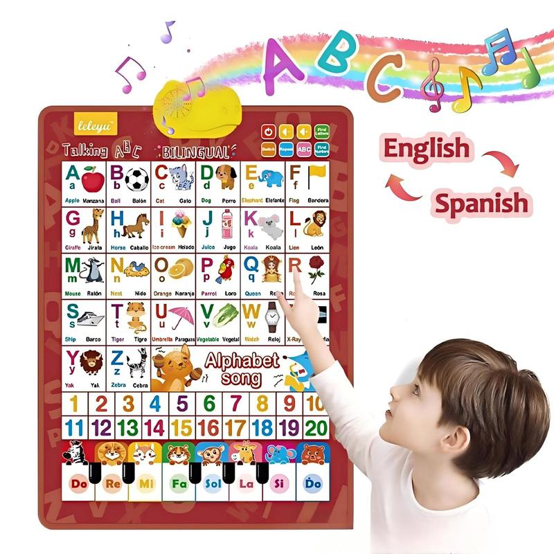 Kids' Bilingual English-Spanis - đánh giá và giá Kids Educational Poster