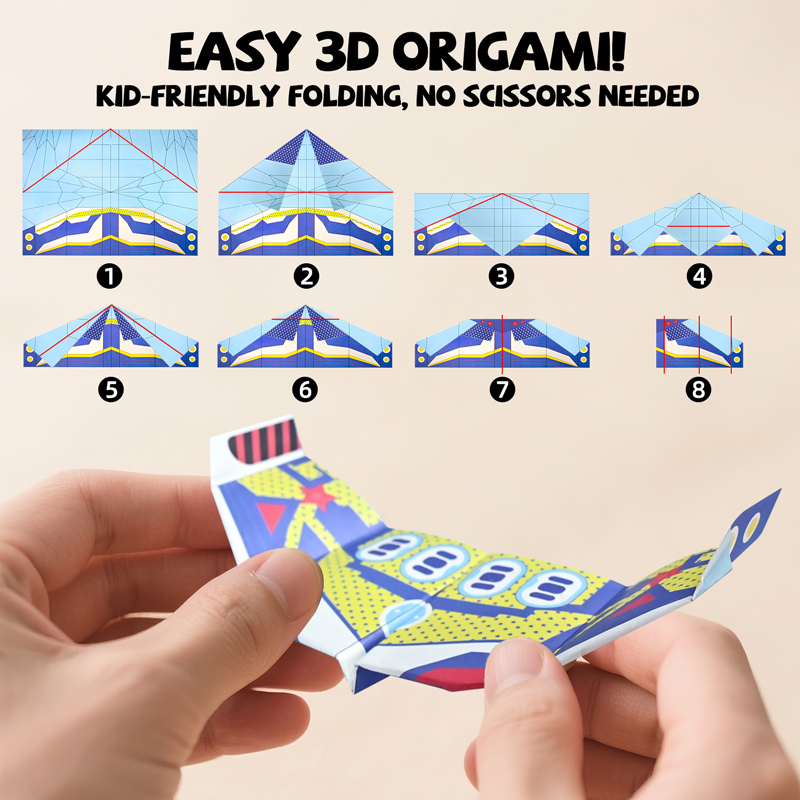 36 Sheets Paper Airplane Origa - đánh giá và giá Kids Education Product