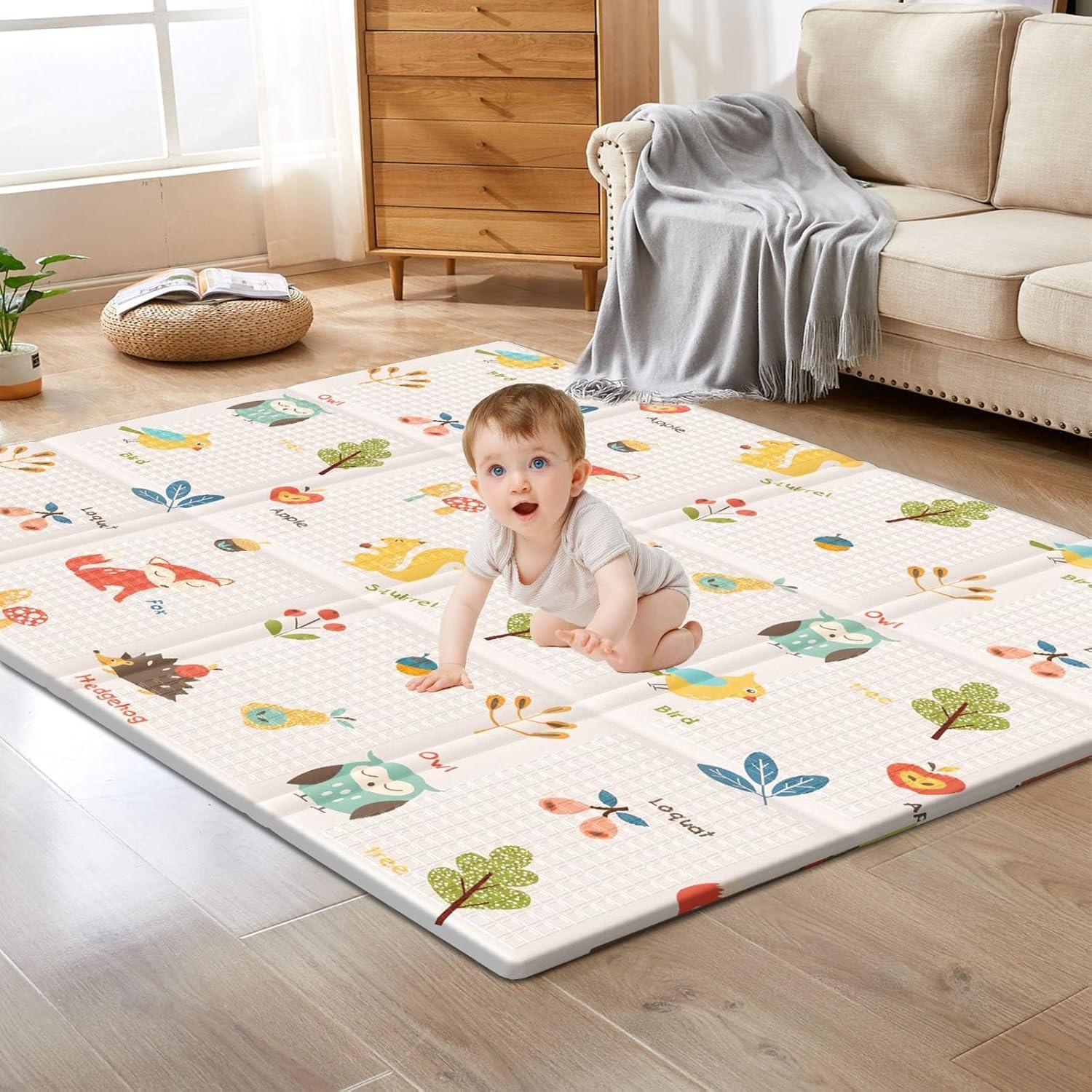 Foldable Baby Play Mat Childre - đánh giá và giá Kids Education Rug