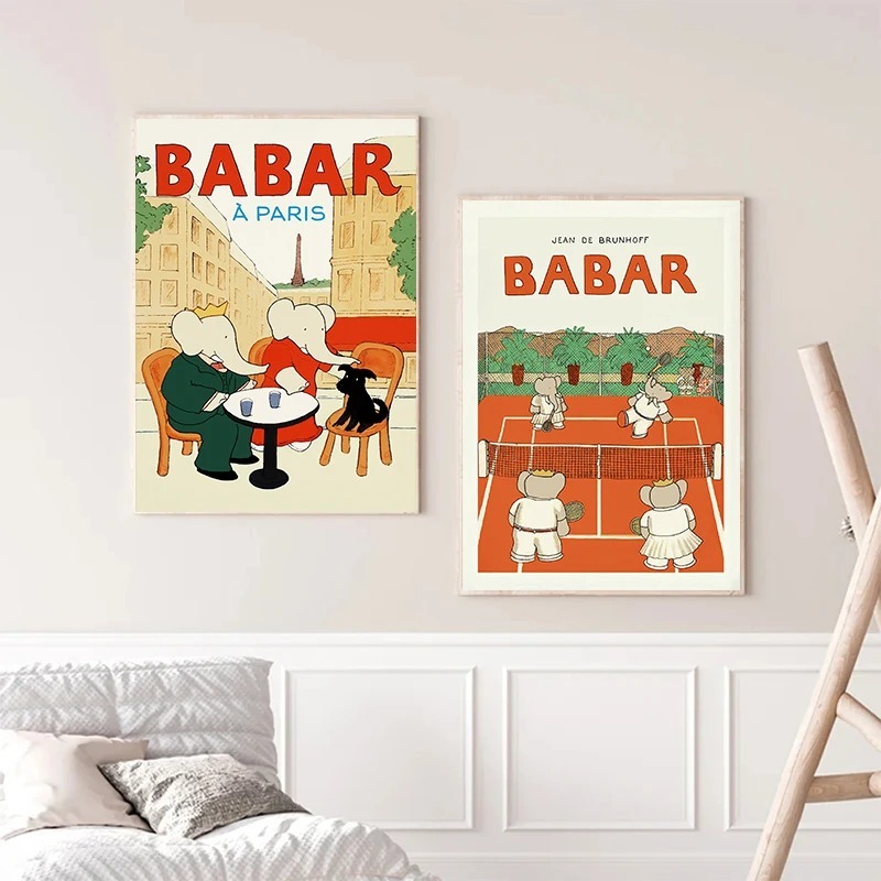 Elephant Babar France Fairy Ta - đánh giá và giá Kids Educational Poster