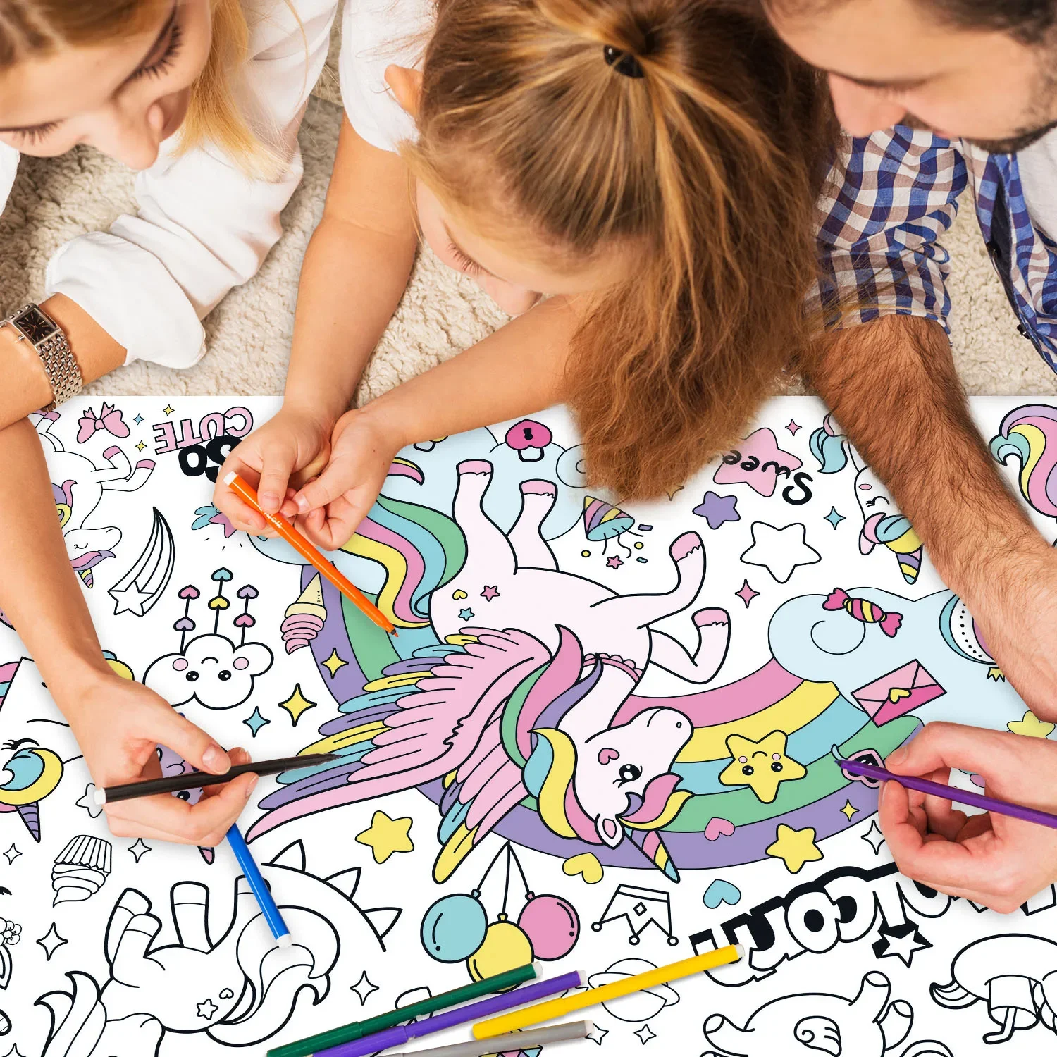 New Unicorn Coloring Books for - đánh giá và giá Kids Educational Poster