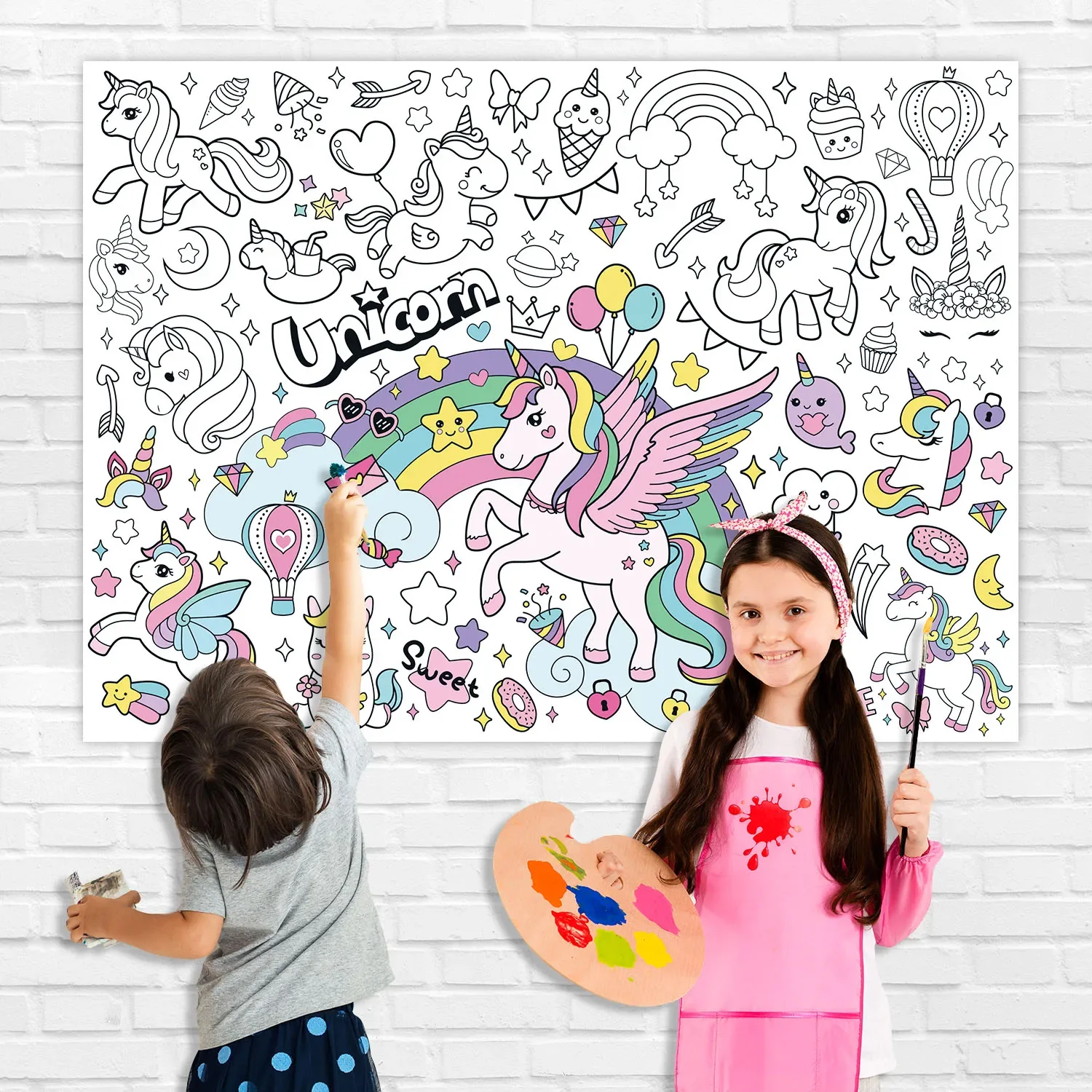 New Unicorn Coloring Books for - đánh giá và giá Kids Educational Poster