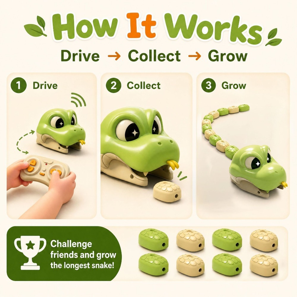 Remote Controlled Greedy Snake - đánh giá và giá Kids Education Product
