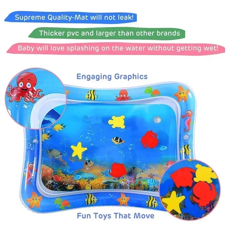 Baby Water Play Mat PVC Inflat - đánh giá và giá Kids Education Rug