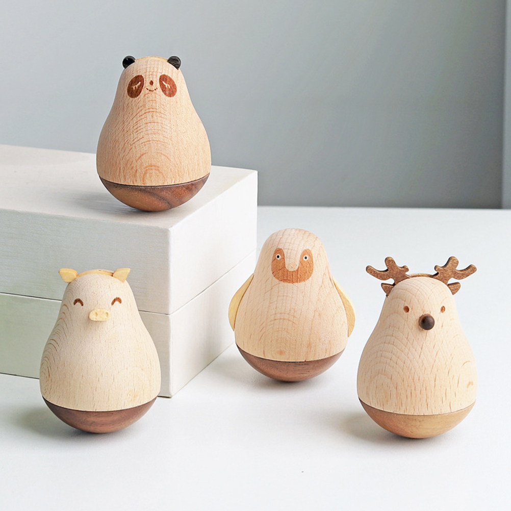 Wooden Animal Tumbler Cartoon  - đánh giá và giá Happy Kids Education