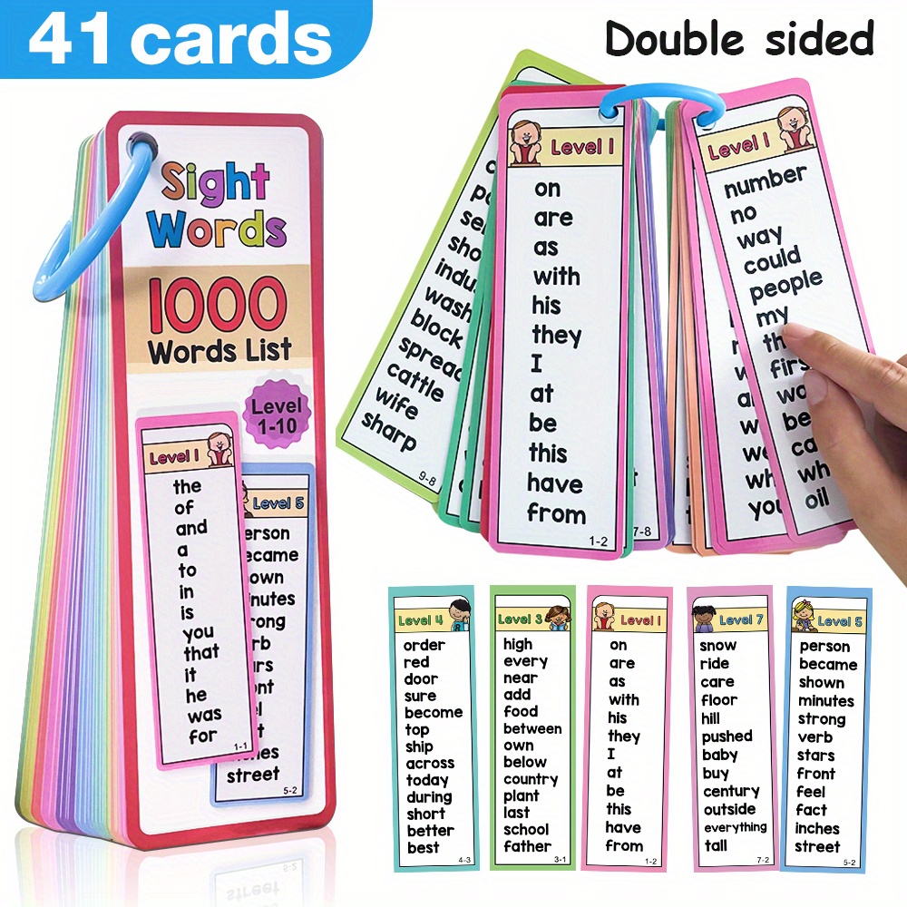 1000 Sight Words Flash Cards f - đánh giá và giá Kids Education Level