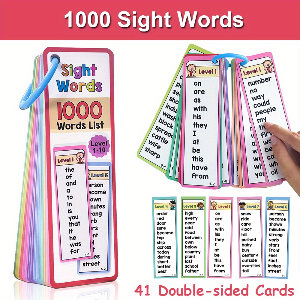1000 Sight Words Flash Cards f - đánh giá và giá Kids Education Level